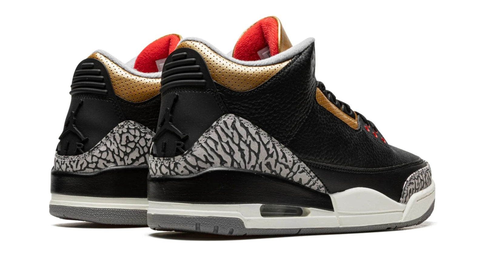 AIR JORDAN 3 WMNS "Black Cement Gold"